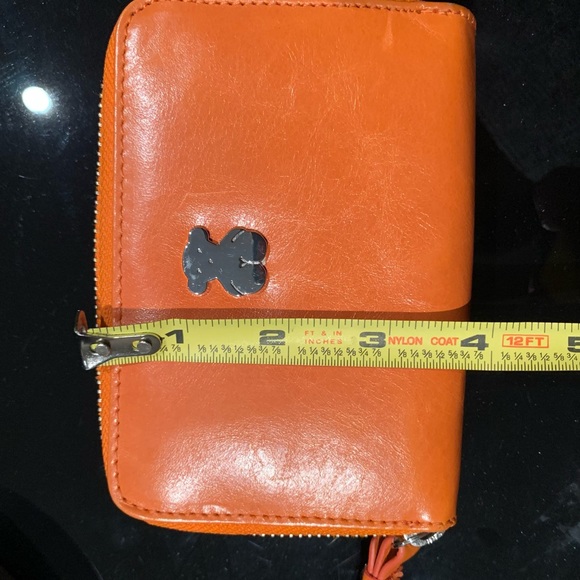 TOUS orange leather wallet - Brand NEW with box - Picture 8 of 9